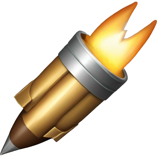 bullet flying in ai emoji
