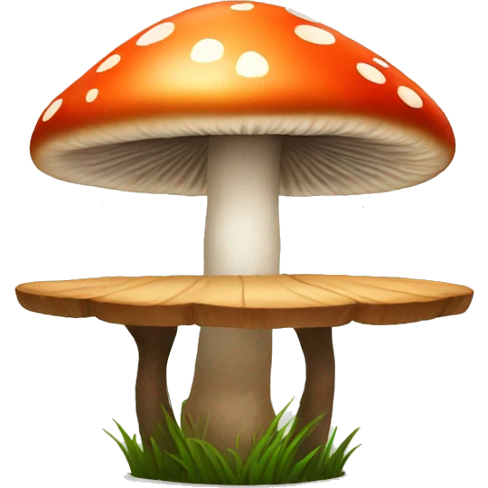 Mushroom table emoji