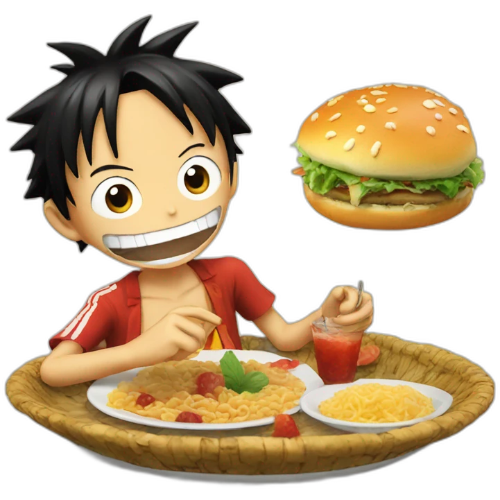 luffy eat emoji