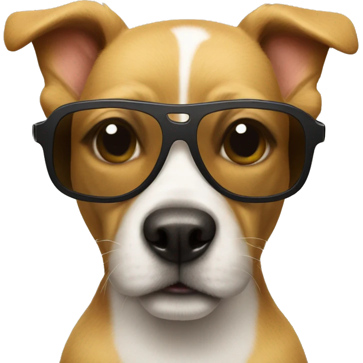 Dog with sunglasses emoji