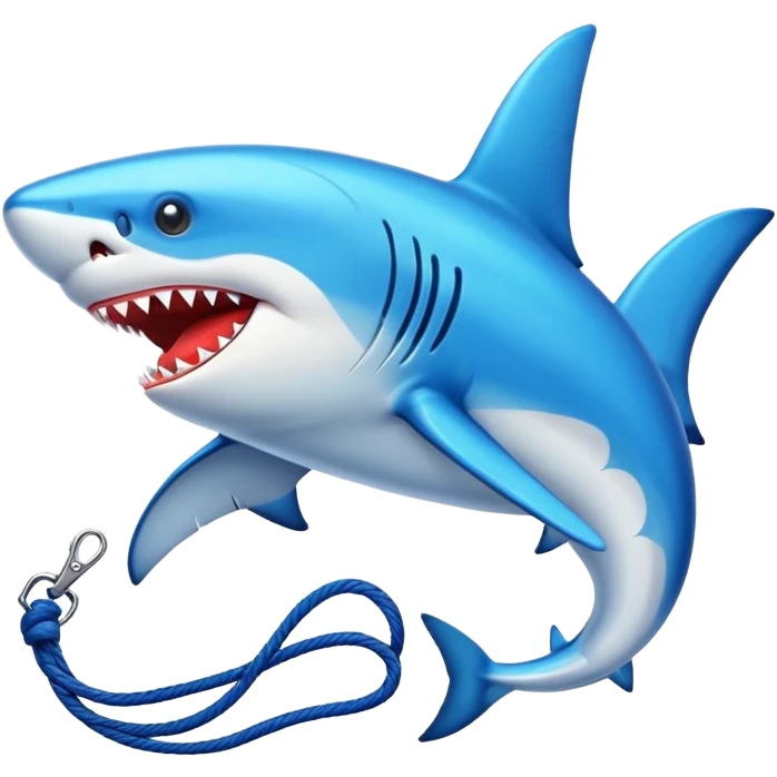 Tiburón con zapatos emoji