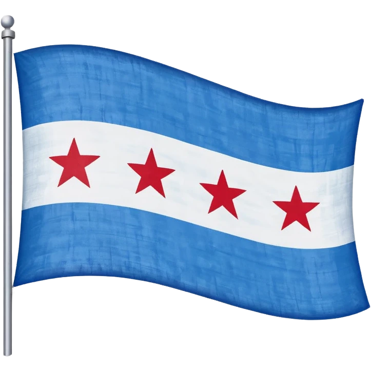 Chicago flag emoji