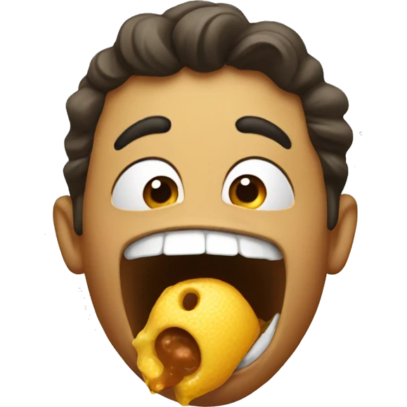 Someoe gulping emoji