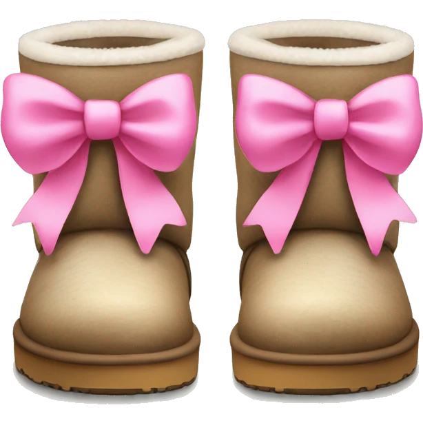 Uggs with a pink bow emoji