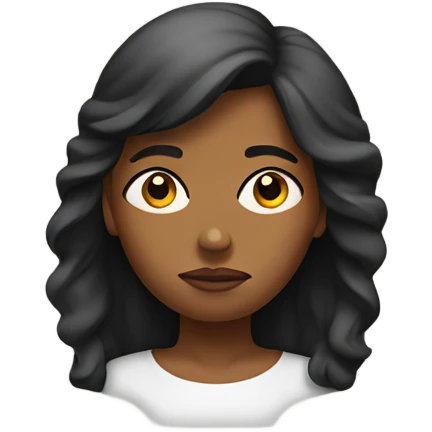  frowning black femme emoji