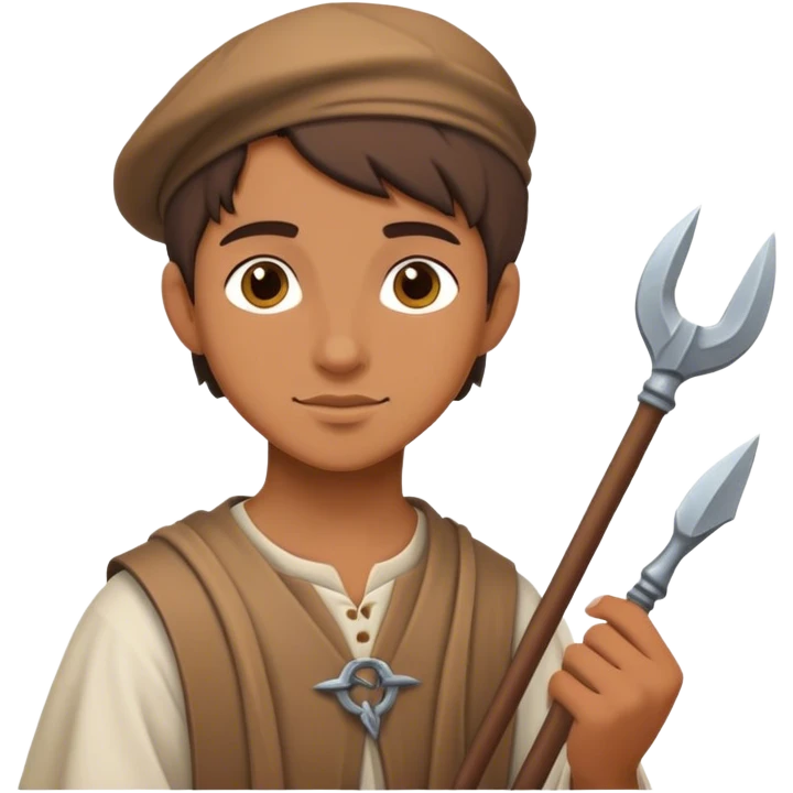 young sculptor apprentice medieval age emoji