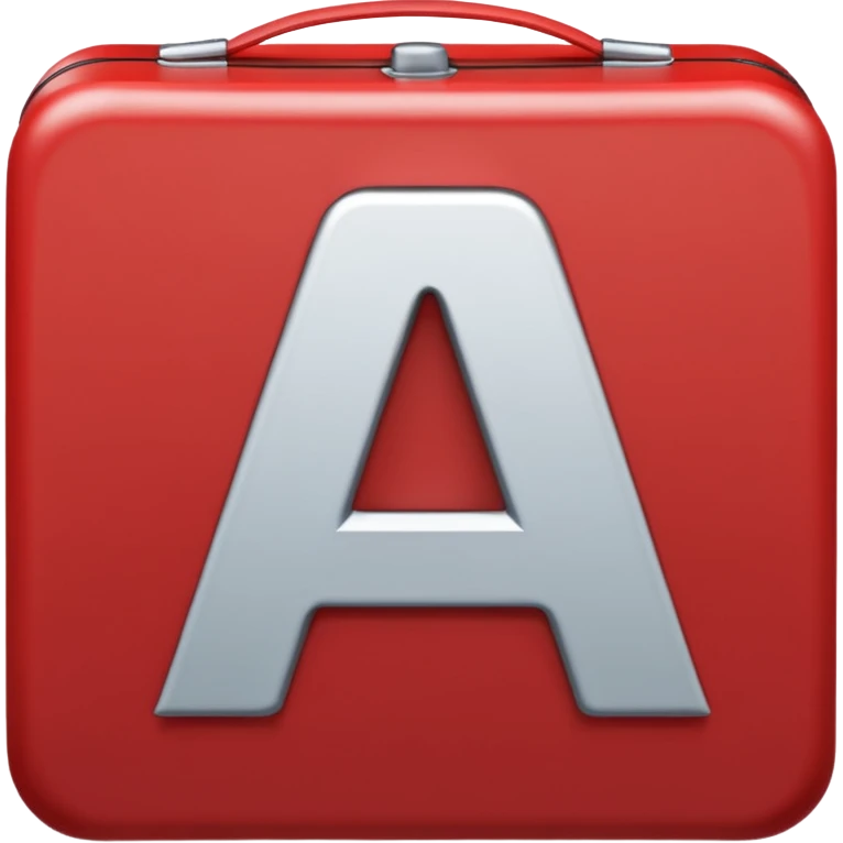 letter a in red box emoji