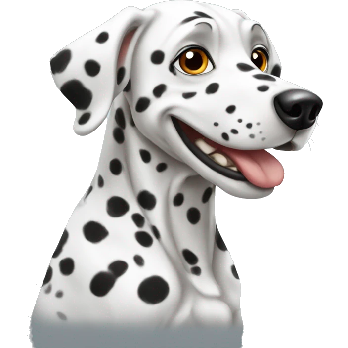 dalmatian eat emoji