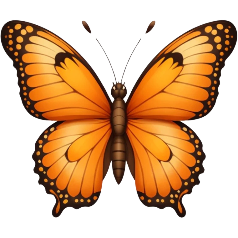 butterfly with leo print on the wings emoji