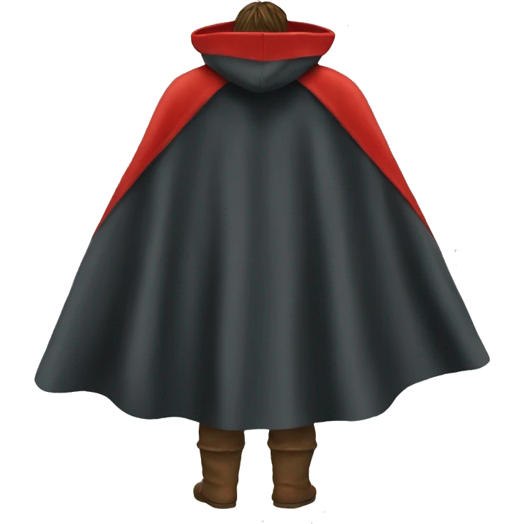 red hero cape back view emoji