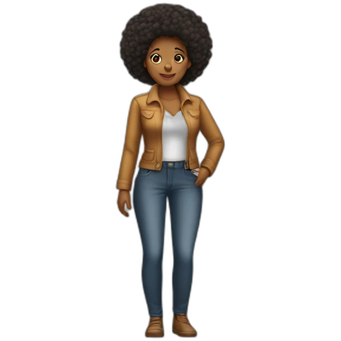Afro-American-Mrs-Klaus emoji