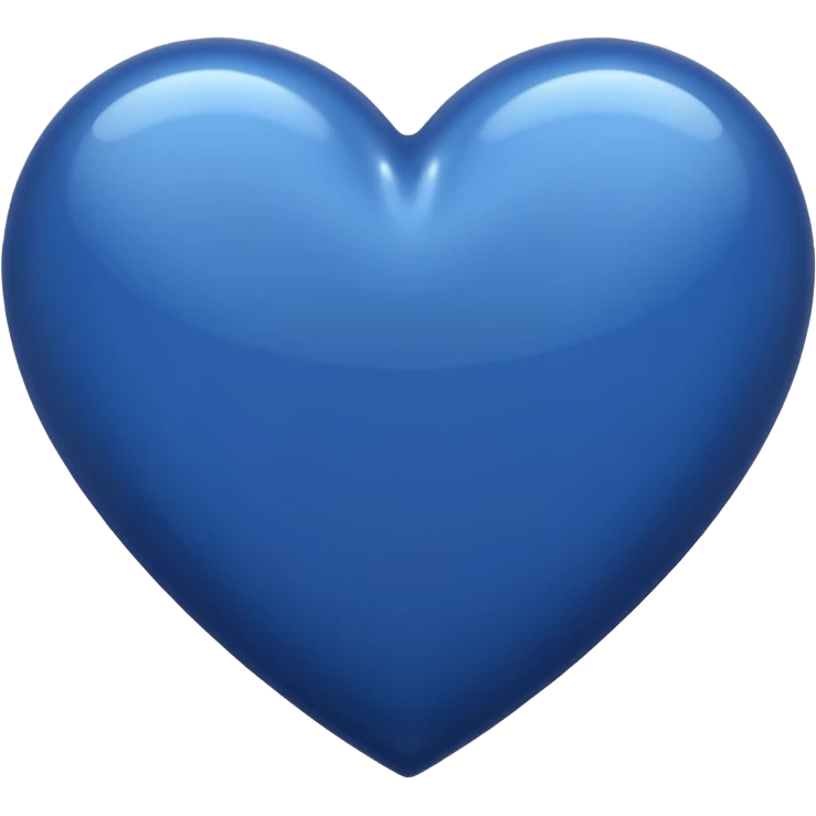 Dark blue heart emoji