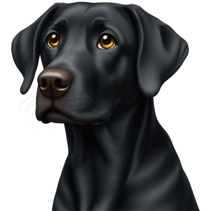 Black lab emoji