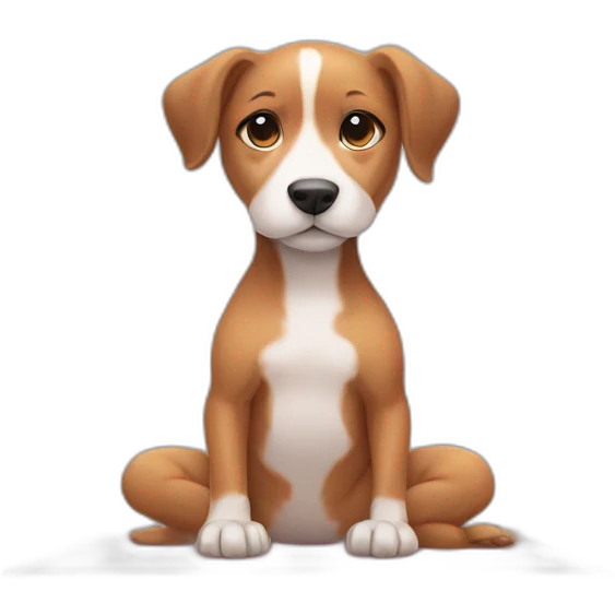Yoga puppy pose emoji