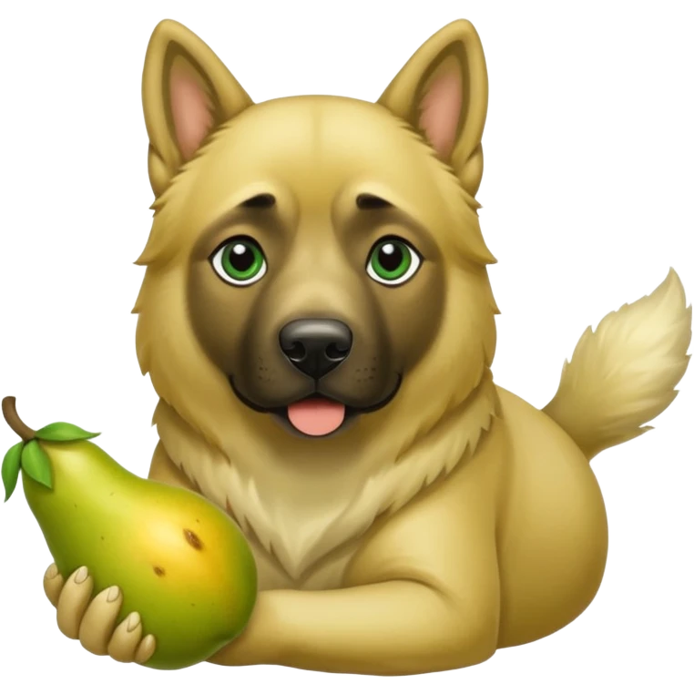 Kangal Hund mit Birne in der Hand  emoji