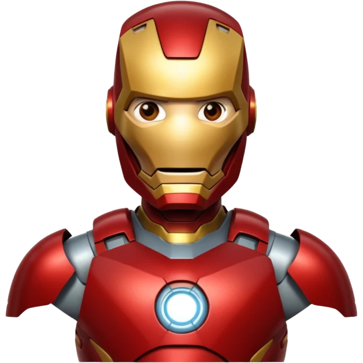 Create a laughing iron man emoji