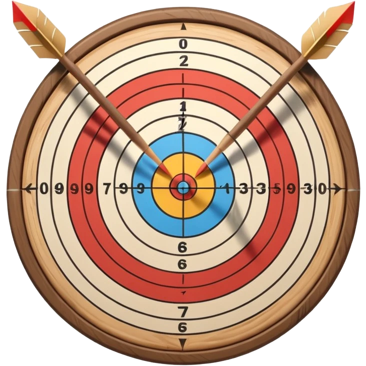 archery target with arrows emoji