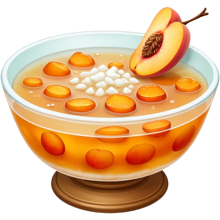 snow fungus and peach gum soup emoji