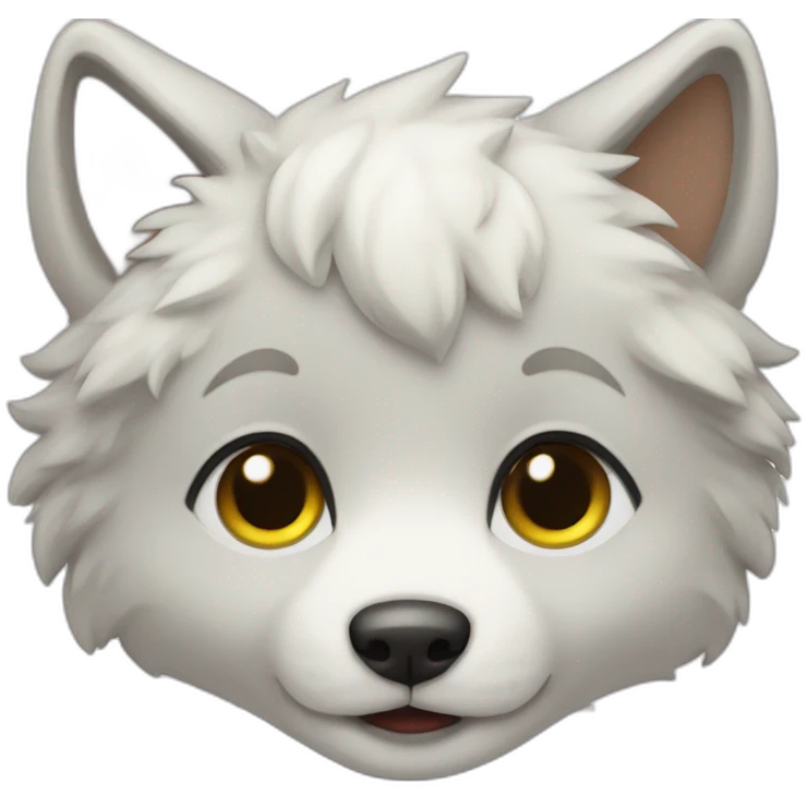 wolf white baby emoji