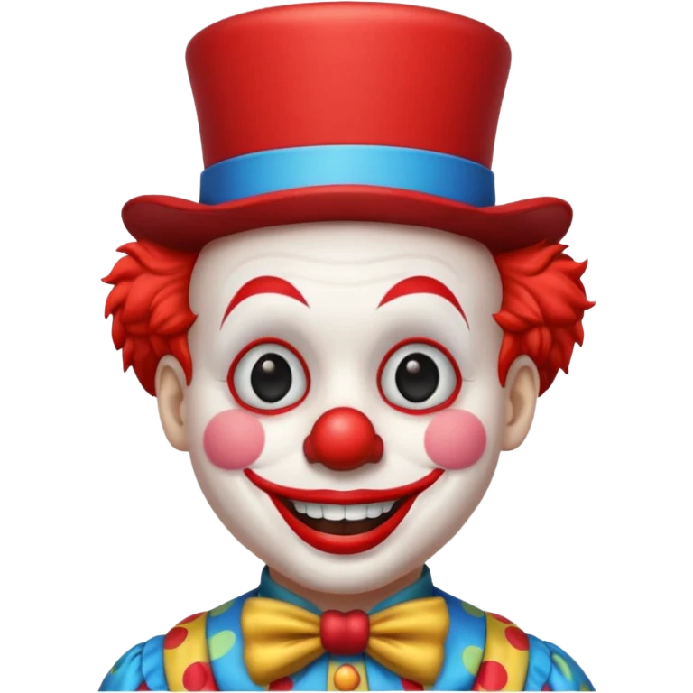 Clown with mini top hat emoji
