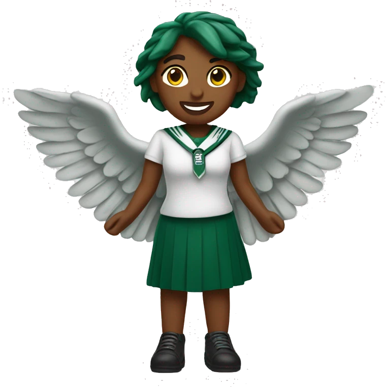 Girl Wingstop emoji holding wings emoji