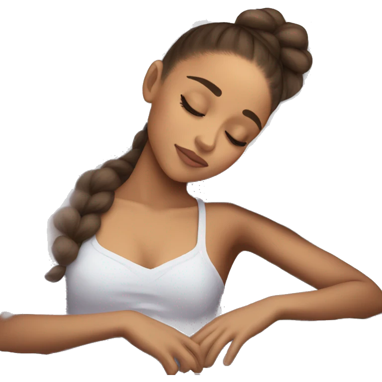 Ariana Grande sleeping emoji