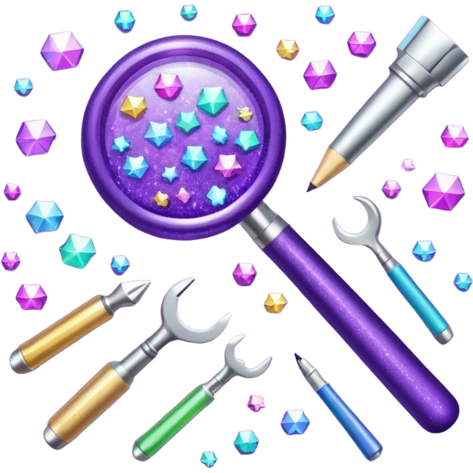 Purple Glitter administrator tools emoji