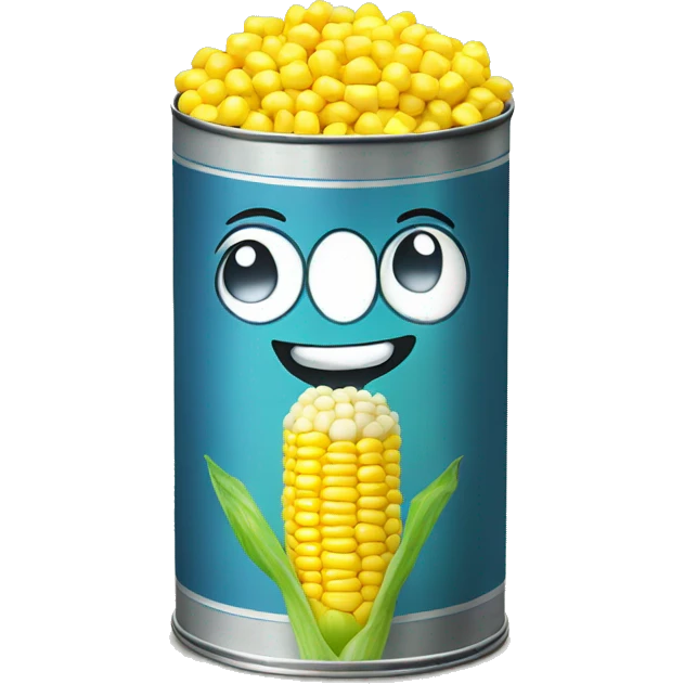 Sweet corn in a can emoji