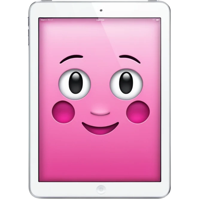 pink ipad  emoji