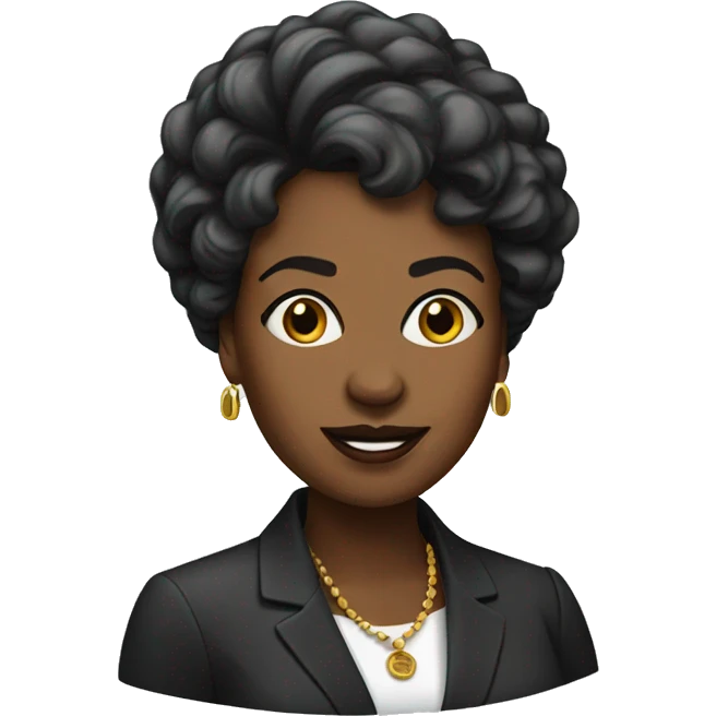 african american woman politician emoji