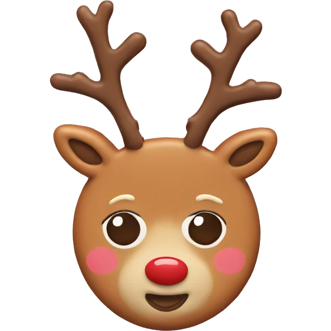 Reindeer cookie emoji