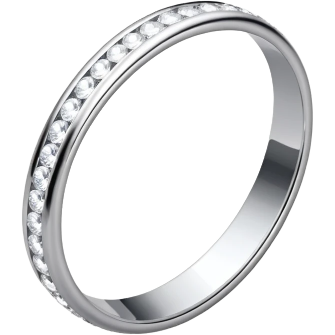 glitter white diamond married ring emoji