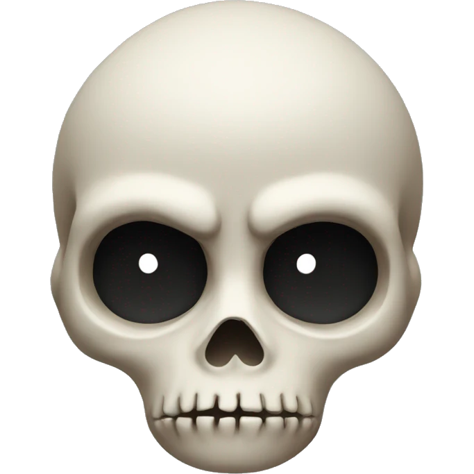 Suspicious skull  emoji