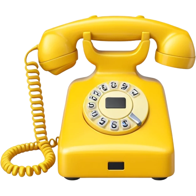 sarı telefon emoji