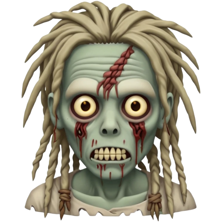 zombie with dreads emoji