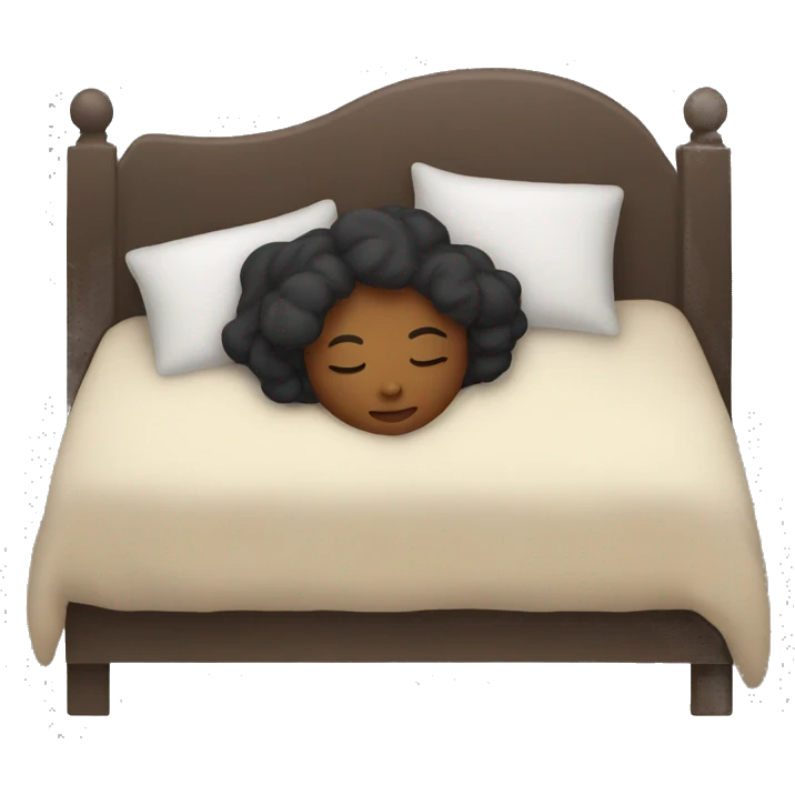 woman sleeping in bed emoji