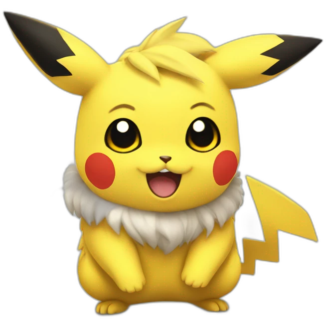Pikatchu with storm emoji
