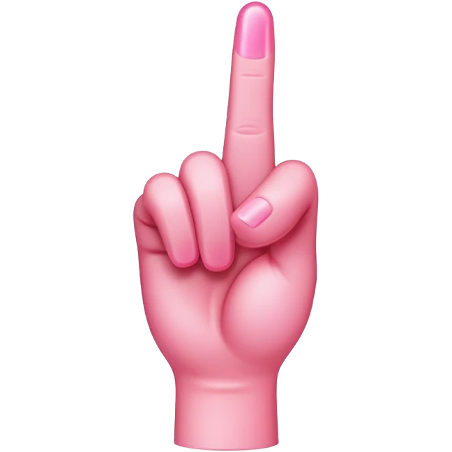 pink middle finger  emoji