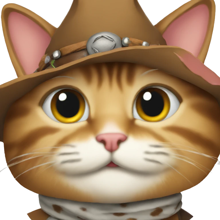 Cowboy kitty emoji