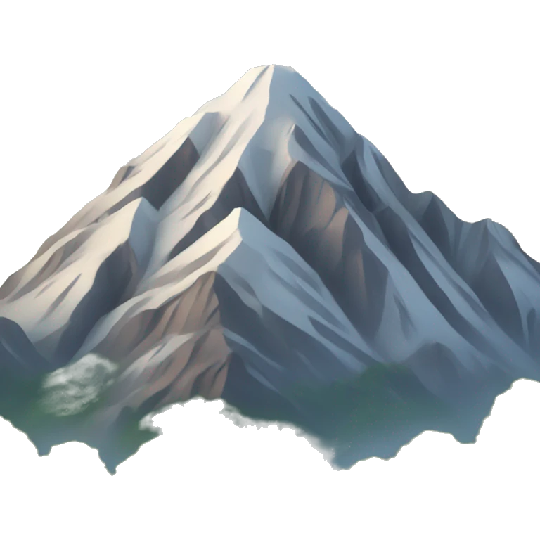 Mountain with background emoji