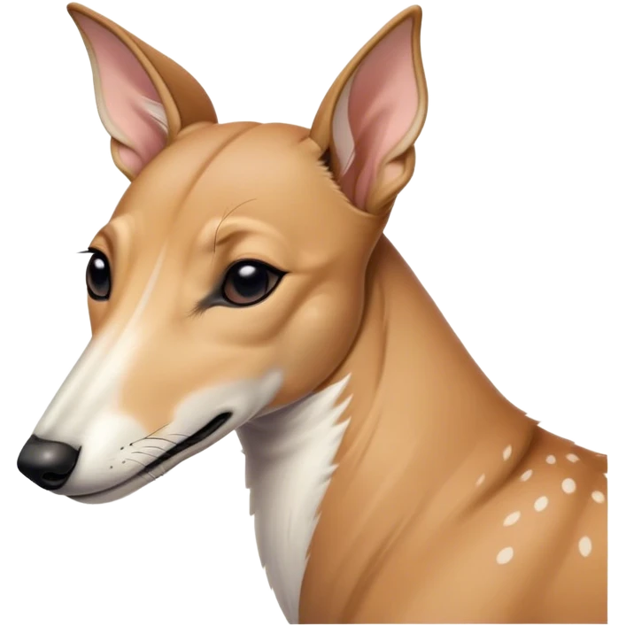 Meme-Worthy Cute Sleeping Fawn Greyhound Portrait Emoji, Head resting peacefully with a contented smile, showcasing a slender build and a luxuriously smooth fawn Fur, eyes shut in a serene nap, Simplified yet hilariously adorable features, highly detailed, glowing with a soft, drowsy light, high shine, relaxed and utterly lovable, stylized with an air of playful laziness, bright and heartwarming, soft glowing outline, capturing the essence of a comically sleepy racer, so meme-worthy it feels like it could instantly become the next viral sensation of adorable slumber! emoji