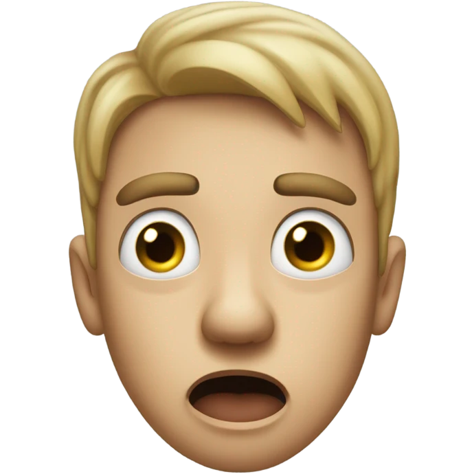 terrified  emoji