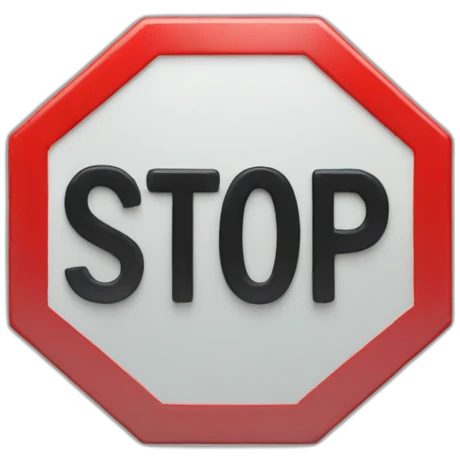 Stop sign emoji