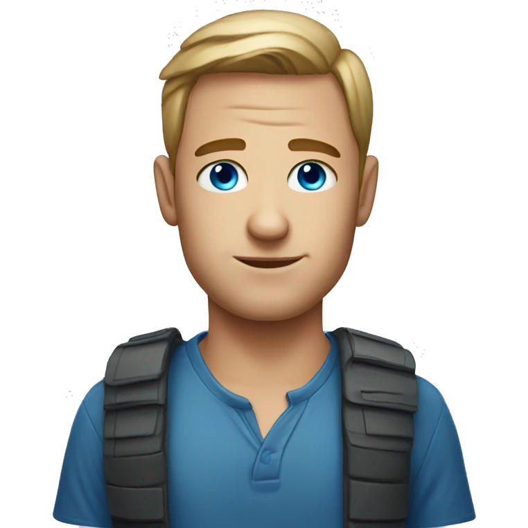 blue eyed male portrait emoji
