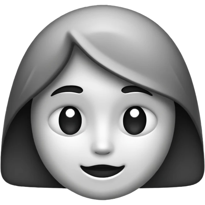 🤫 turn this emoji in black and white emoji
