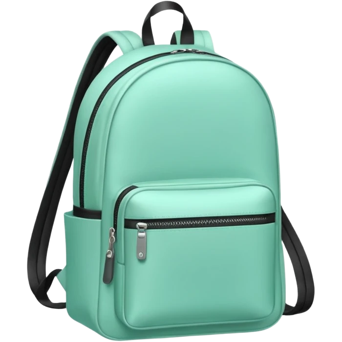mint color backpack emoji