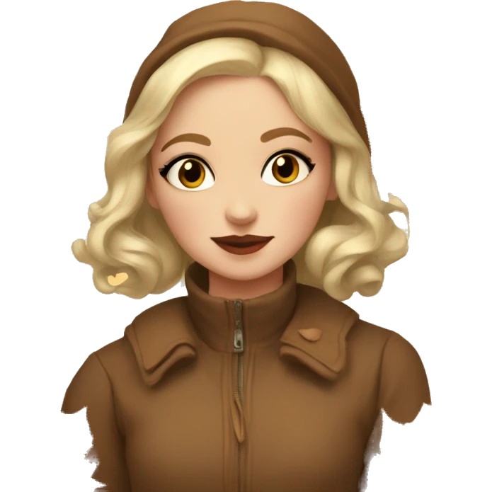 autumn + vintage girl tehm emoji