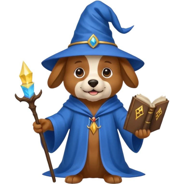 Dog wizard emoji