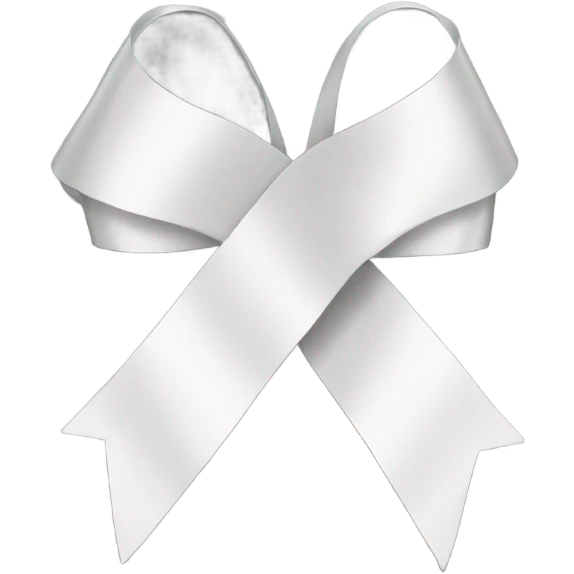 ribbon white emoji