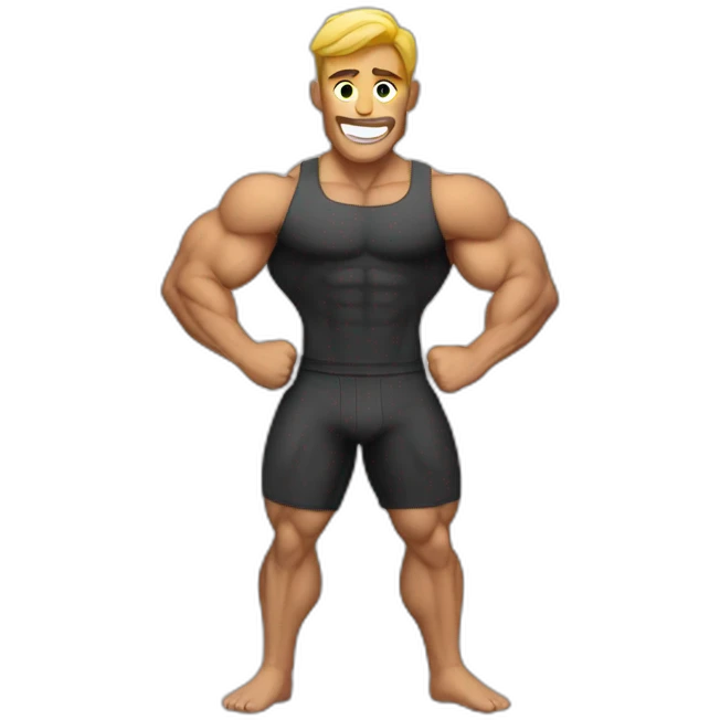 A muscle guy emoji